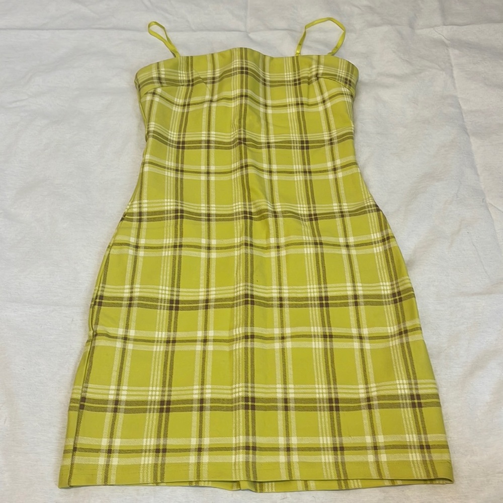 Neon Plaid I.AM.GIA Mini Dress Size Small